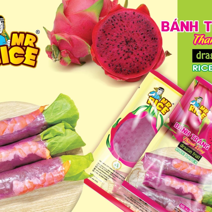 Dragon Fruit Rice Paper - Mr Rice - A Special Product of Duy Anh Foods